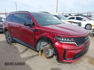 2023 Kia Sorento S with VIN 5XYRL4LCXPG188008, listed as a IAAI auction lot 41795447 with 36,843 mi miles and . Bid and sale history available at DreamBid. Image 1.