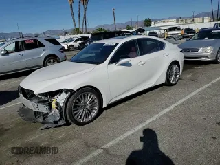 2022 Lexus IS with VIN JTHDA1D25N5120403, listed as a Copart auction lot 46467625 with 43,299 mi miles and Salvage Title. Bid and sale history available at carsss.com. Image 10.
