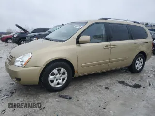2009 Kia Sedona LX with VIN KNDMB233296311792, listed as a Copart auction lot 46840225 with 211,131 mi miles and Clean Title. Bid and sale history available at carsss.com. Image 1.
