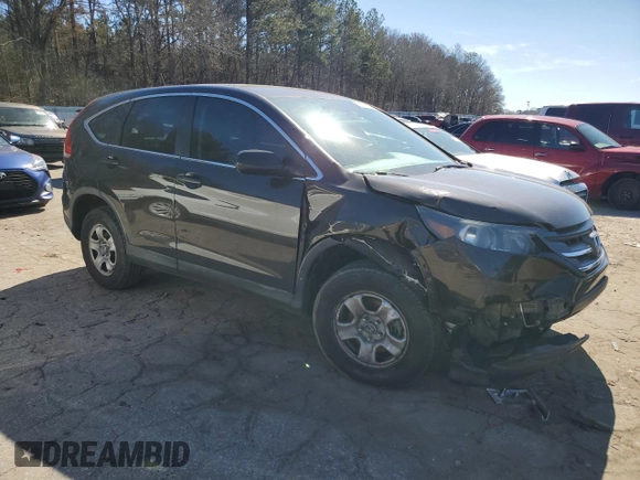 2013 Honda CR-V LX with VIN 5J6RM3H30DL034482, listed as a Copart auction lot 46320545 with 185,809 mi miles and Salvage Title. Bid and sale history available at carsss.com. Image 4.