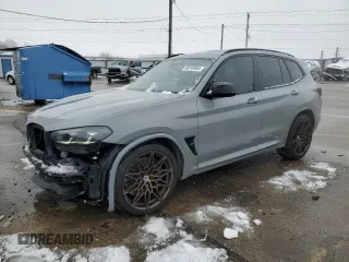 2022 BMW X3 M with VIN 5YM13EC00N9M62931, listed as a Copart auction lot 86249984 with 30,950 mi miles and Salvage Title. Bid and sale history available at carsss.com. Image 1.