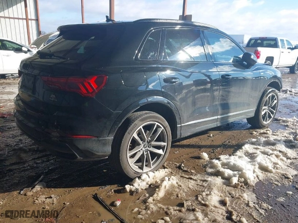 2022 Audi Q3 S line Premium Plus with VIN WA1EECF35N1006124, listed as a IAAI auction lot 41268393 with 70,349 mi miles. Bid and sale history available at carsss.com. Image 4.
