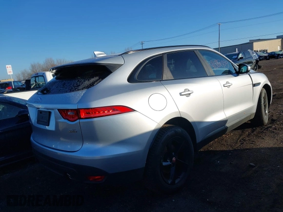 2018 Jaguar F-Pace 25t Premium with VIN SADCJ2FX6JA322345, listed as a IAAI auction lot 41887499 with 35,740 mi miles and . Bid and sale history available at DreamBid. Image 4.