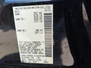 2016 Nissan Altima SR with VIN 1N4AL3AP6GC116956, listed as a IAAI auction lot 42068274 with 148,696 mi miles and . Bid and sale history available at DreamBid. Image 9.