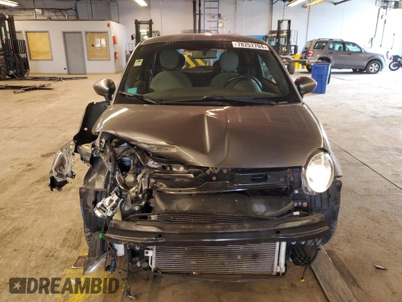 2013 FIAT 500 Sport with VIN 3C3CFFBR2DT615561, listed as a Copart auction lot 78252704 with 116,158 mi miles and Salvage Title. Bid and sale history available at carsss.com. Image 5.