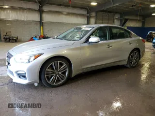 2017 Infiniti Q50 Premium with VIN JN1EV7AR8HM836238, listed as a Copart auction lot 54868455 with 82,383 mi miles and Salvage title. Bid and sale history available at DreamBid. Image 1.