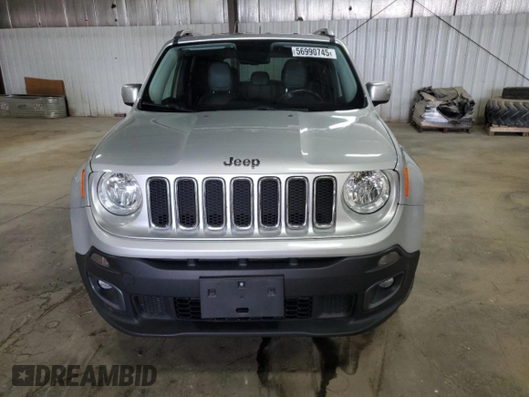 2015 Jeep Renegade Limited z VIN ZACCJBDT2FPB28527, wystawiony jako Copart lot #56990745 z przebiegiem 135 726 mil mil oraz Szkoda całkowita • Salvage title. Historia ofert i sprzedaży dostępna na DreamBid. Obrazek 5.