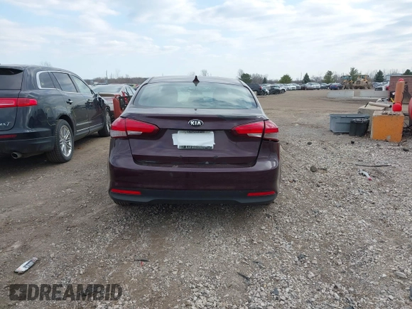 2017 Kia Forte LX with VIN 3KPFK4A75HE106261, listed as a IAAI auction lot 41830740 with 133,153 mi miles. Bid and sale history available at carsss.com. Image 16.