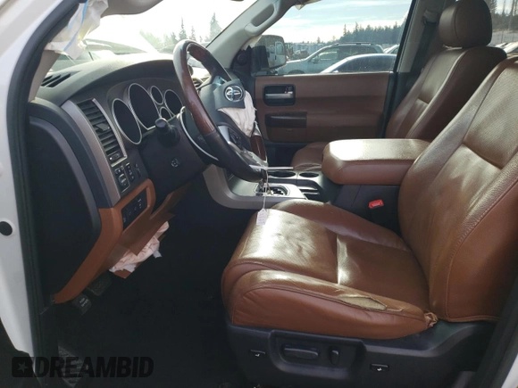 2017 Toyota Sequoia Platinum with VIN 5TDDY5G14HS148117, listed as a Copart auction lot 41897185 with 146,637 mi miles and Salvage Title. Bid and sale history available at carsss.com. Image 7.
