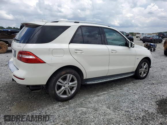 2012 Mercedes-Benz M 350 with VIN 4JGDA2EB8CA047467, listed as a Copart auction lot 60701685 with 189,075 mi miles and Salvage title. Bid and sale history available at DreamBid. Image 3.