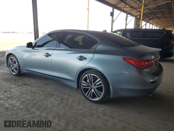 2017 Infiniti Q50 Premium with VIN JN1EV7AR0HM832300, listed as a Copart auction lot 60761625 with 186,479 mi miles and Clean title. Bid and sale history available at DreamBid. Image 2.