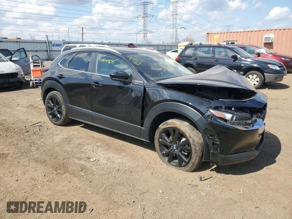 2022 Mazda CX-30 2.5 Turbo with VIN 3MVDMBAY1NM419435, listed as a Copart auction lot 50644675 with Not Provided miles and Salvage Title. Bid and sale history available at DreamBid. Image 4.