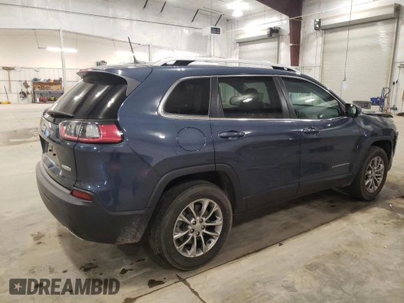 2021 Jeep Cherokee Latitude Lux with VIN 1C4PJMMXXMD109834, listed as a Copart auction lot 50246515 with 32,819 mi miles and Salvage Title. Bid and sale history available at carsss.com. Image 3.