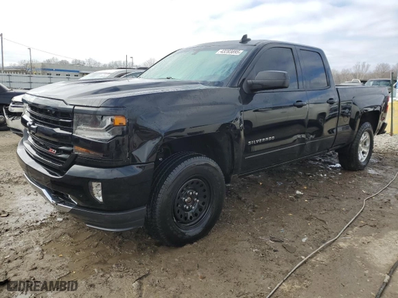 2018 Chevrolet Silverado 1500 LT with VIN 2GCVKREC7J1106703, listed as a Copart auction lot 43283895 with 163,303 mi miles and Salvage Title. Bid and sale history available at carsss.com. Image 1.