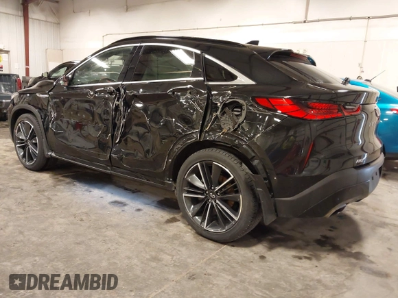 2022 Infiniti QX55 Sensory with VIN 3PCAJ5L33NF101742, listed as a IAAI auction lot 41791517 with 62,946 mi miles and . Bid and sale history available at DreamBid. Image 3.