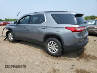 2019 Chevrolet Traverse LT Cloth z VIN 1GNERGKW6KJ214436, wystawiony jako Copart lot #60448095 z przebiegiem 79 230 mil mil oraz Szkoda całkowita • Salvage title. Historia ofert i sprzedaży dostępna na DreamBid. Obrazek 2.