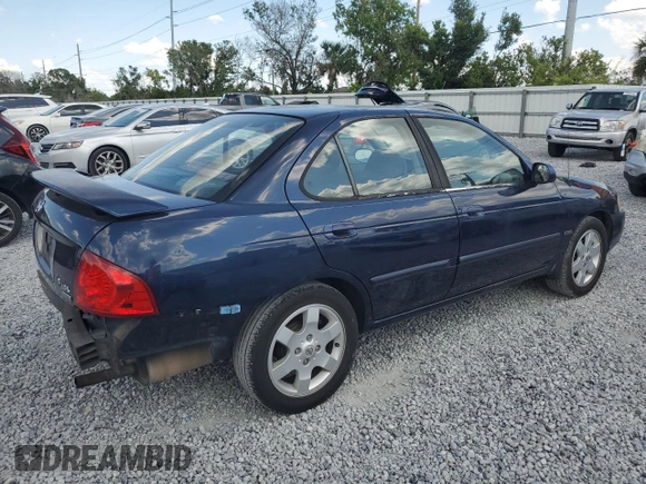 2006 Nissan Sentra S with VIN 3N1CB51D86L583129, listed as a Copart auction lot 55200185 with 196,149 mi miles and Salvage Title. Bid and sale history available at DreamBid. Image 3.