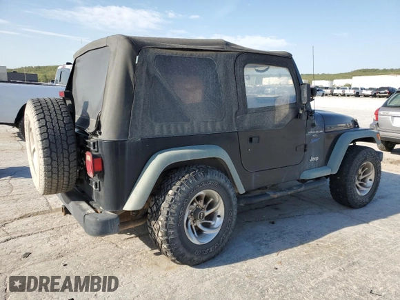 1998 Jeep Wrangler Sport with VIN 1J4FY19S1WP757593, listed as a Copart auction lot 52382945 with 230,086 mi miles and Salvage Title. Bid and sale history available at carsss.com. Image 3.