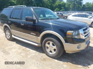 2007 Ford Expedition Eddie Bauer z VIN 1FMFU17567LA72749, wystawiony jako IAAI lot #42207632 z przebiegiem 174 226 mil mil oraz . Historia ofert i sprzedaży dostępna na DreamBid. Obrazek 1.