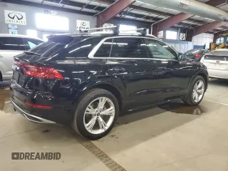 2021 Audi Q8 Premium Plus with VIN WA1BVAF15MD035173, listed as a Copart auction lot 42210225 with 55,389 mi miles and Clean Title. Bid and sale history available at carsss.com. Image 3.
