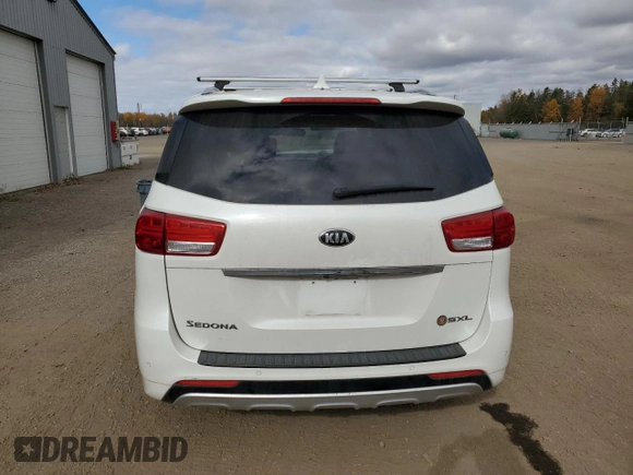 2018 Kia Sedona SX-L with VIN KNDME5C18J6370387, listed as a Copart auction lot 77415064 with 126,828 mi miles and Salvage Title. Bid and sale history available at carsss.com. Image 6.