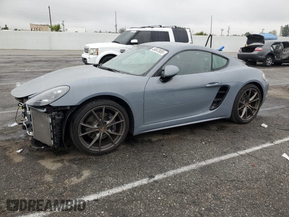 2024 Porsche 718 Cayman z VIN WP0AA2A88RK255448, wystawiony jako Copart lot #49847655 z przebiegiem 16 047 mil mil oraz Szkoda całkowita • Salvage title. Historia ofert i sprzedaży dostępna na DreamBid. Obrazek 1.