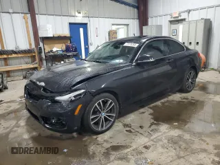 2018 BMW 2 Series 230i xDrive with VIN WBA2J3C51JVD48442, listed as a Copart auction lot 77575264 with 54,582 mi miles and Salvage Title. Bid and sale history available at carsss.com. Image 1.