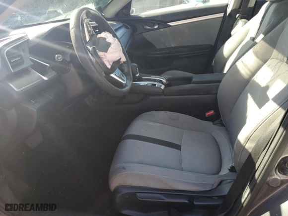 2017 Honda Civic Sedan EX with VIN 19XFC2F71HE208795, listed as a Copart auction lot 88791085 with 0 mi miles and Salvage Title. Bid and sale history available at carsss.com. Image 7.