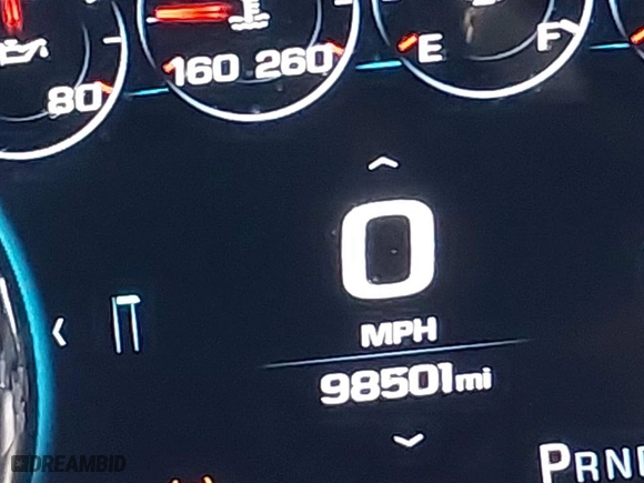 2018 GMC Sierra 1500 Denali with VIN 3GTU2PEJ8JG571593, listed as a IAAI auction lot 41169420 with 98,501 mi miles. Bid and sale history available at carsss.com. Image 15.