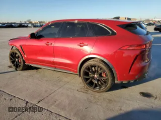 2020 Jaguar F-Pace SVR with VIN SADCZ2EE0LA631336, listed as a Copart auction lot 41931455 with 63,461 mi miles and Salvage Title. Bid and sale history available at DreamBid. Image 2.