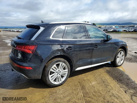 2020 Audi Q5 Premium Plus with VIN WA1BNAFY0L2076155, listed as a Copart auction lot 45599985 with 41,366 mi miles and Salvage Title. Bid and sale history available at carsss.com. Image 3.