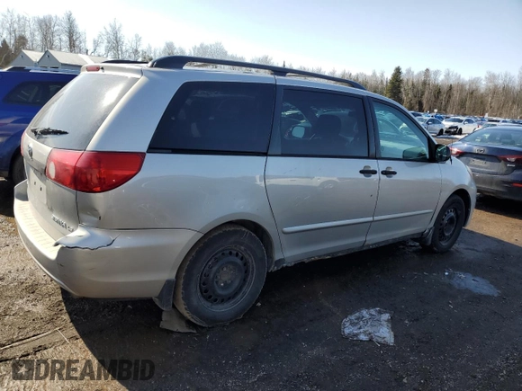 2006 Toyota Sienna with VIN 5TDZA29C26S408471, listed as a Copart auction lot 48505775 with 369,226 mi miles and Clean Title. Bid and sale history available at DreamBid. Image 3.