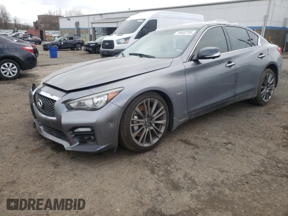2016 Infiniti Q50 Red Sport 400 с VIN JN1FV7AR7GM450381, выставлен на аукционе Copart как лот 49452785 с пробегом 81 697 миль миль и Списание • Salvage title. История ставок и продаж доступна на DreamBid. Изображение 1.