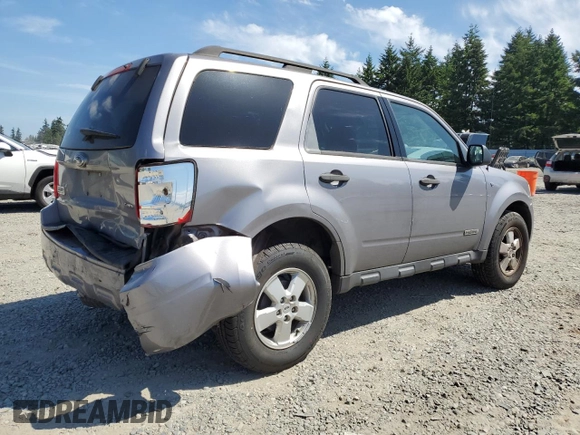 2008 Ford Escape XLT with VIN 1FMCU93178KD13844, listed as a Copart auction lot 59428785 with 257,847 mi miles and Salvage title. Bid and sale history available at DreamBid. Image 3.