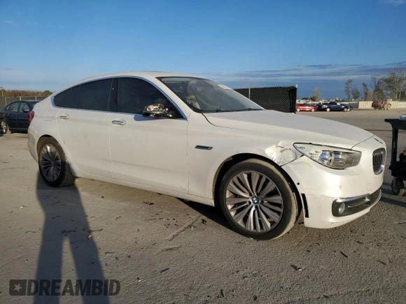 2015 BMW 5 Series 535i Gran Turismo with VIN WBA5M2C55FGH99156, listed as a Copart auction lot 88298775 with 154,050 mi miles and Salvage title. Bid and sale history available at DreamBid. Image 4.