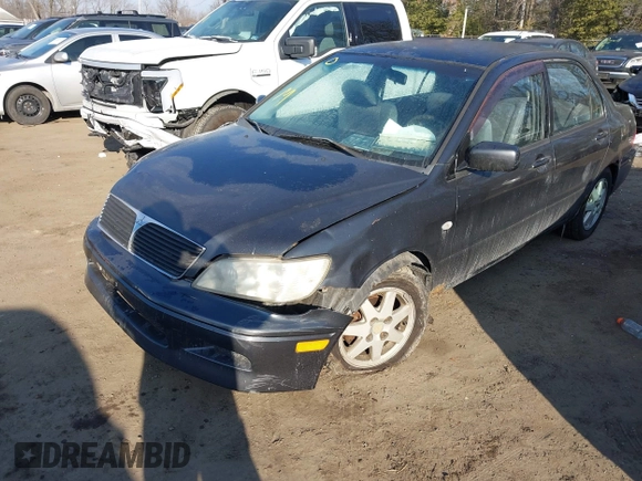 2002 Mitsubishi Lancer LS with VIN JA3AJ36E42U080614, listed as a IAAI auction lot 41397554 with 187,981 mi miles. Bid and sale history available at carsss.com. Image 6.