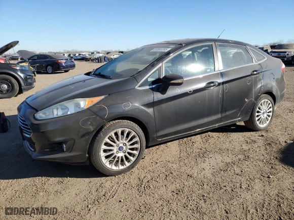 2015 Ford Fiesta Titanium with VIN 3FADP4CJ8FM184110, listed as a Copart auction lot 87863285 with 133,268 mi miles and Salvage Title. Bid and sale history available at carsss.com. Image 1.