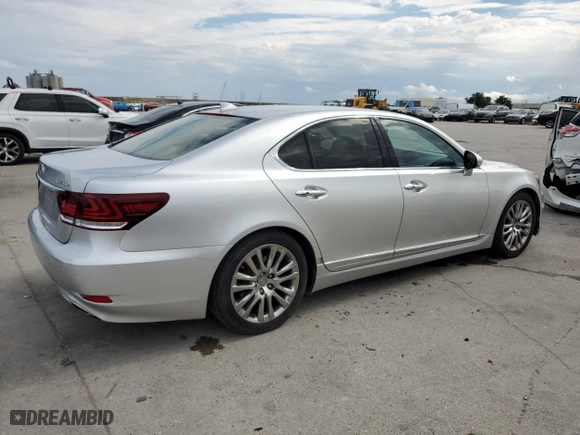 2015 Lexus LS 460 with VIN JTHBL5EF9F5133411, listed as a Copart auction lot 72054804 with 114,433 mi miles and Salvage Title. Bid and sale history available at carsss.com. Image 3.