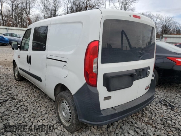 2019 Ram ProMaster City Cargo Tradesman with VIN ZFBHRFABXK6N78511, listed as a Copart auction lot 44315265 with 164,726 mi miles and Salvage Title. Bid and sale history available at carsss.com. Image 2.