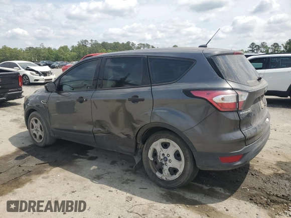 2018 Ford Escape S with VIN 1FMCU0F7XJUA71377, listed as a Copart auction lot 53922215 with 57,459 mi miles and Salvage title. Bid and sale history available at DreamBid. Image 2.