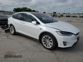 2020 Tesla Model X Long Range with VIN 5YJXCBE24LF253100, listed as a Copart auction lot 53601095 with Not Provided miles and Salvage Title. Bid and sale history available at carsss.com. Image 4.