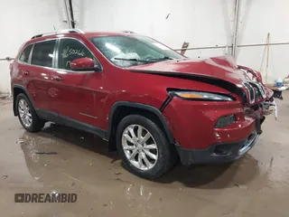 2017 Jeep Cherokee Limited with VIN 1C4PJMDB8HW625950, listed as a IAAI auction lot 41650266 with 85,928 mi miles. Bid and sale history available at carsss.com. Image 1.