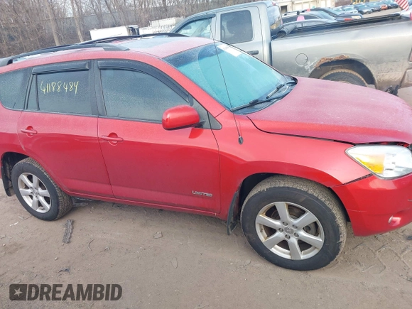 2008 Toyota RAV4 Ltd with VIN JTMZK31V585023270, listed as a IAAI auction lot 41188484 with 230,358 mi miles. Bid and sale history available at carsss.com. Image 13.