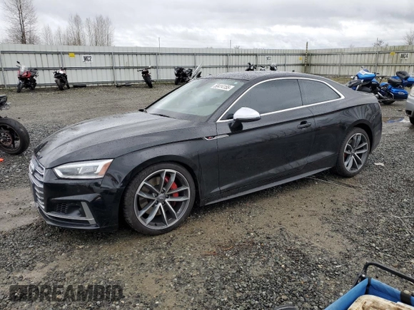 2018 Audi S5 Prestige z VIN WAUR4AF54JA036352, wystawiony jako Copart lot #50414155 z przebiegiem 40 613 mil mil oraz Szkoda całkowita • Salvage title. Historia ofert i sprzedaży dostępna na DreamBid. Obrazek 1.
