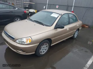 2002 Kia Rio with VIN KNADC123626192611, listed as a IAAI auction lot 41765104 with 62,387 mi miles. Bid and sale history available at carsss.com. Image 17.