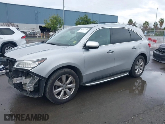 2014 Acura MDX Advance with VIN 5FRYD4H88EB036924, listed as a IAAI auction lot 41513713 with 133,133 mi miles and . Bid and sale history available at carsss.com. Image 2.