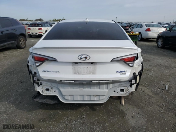 2017 Hyundai Sonata Hybrid Limited with VIN KMHE34L19HA051300, listed as a Copart auction lot 49746955 with 92,768 mi miles and Salvage Title. Bid and sale history available at carsss.com. Image 6.