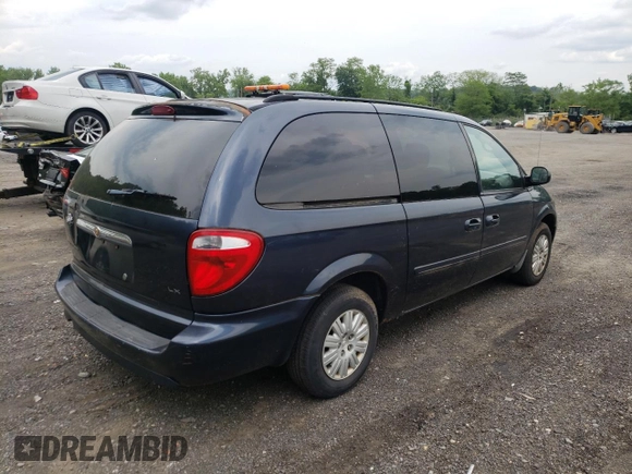 2007 Chrysler Town & Country LWB LX with VIN 1A4GP44R07R341466, listed as a Copart auction lot 86891174 with 182,804 mi miles and Non Repairable. Bid and sale history available at carsss.com. Image 4.