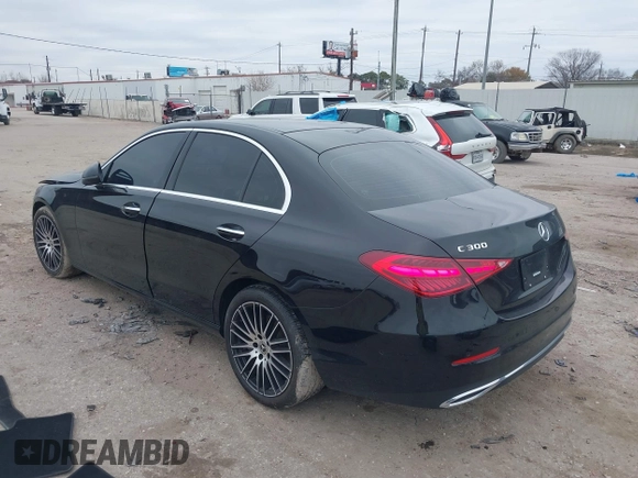 2024 Mercedes-Benz C 300 with VIN W1KAF4GB1RR227861, listed as a IAAI auction lot 41380978 with 6,890 mi miles and . Bid and sale history available at DreamBid. Image 3.