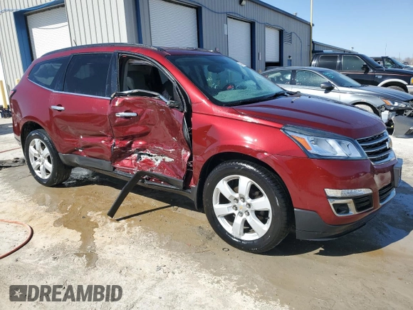 2017 Chevrolet Traverse LT with VIN 1GNKRGKD2HJ148753, listed as a Copart auction lot 48069075 with 129,821 mi miles and Salvage Title. Bid and sale history available at DreamBid. Image 4.